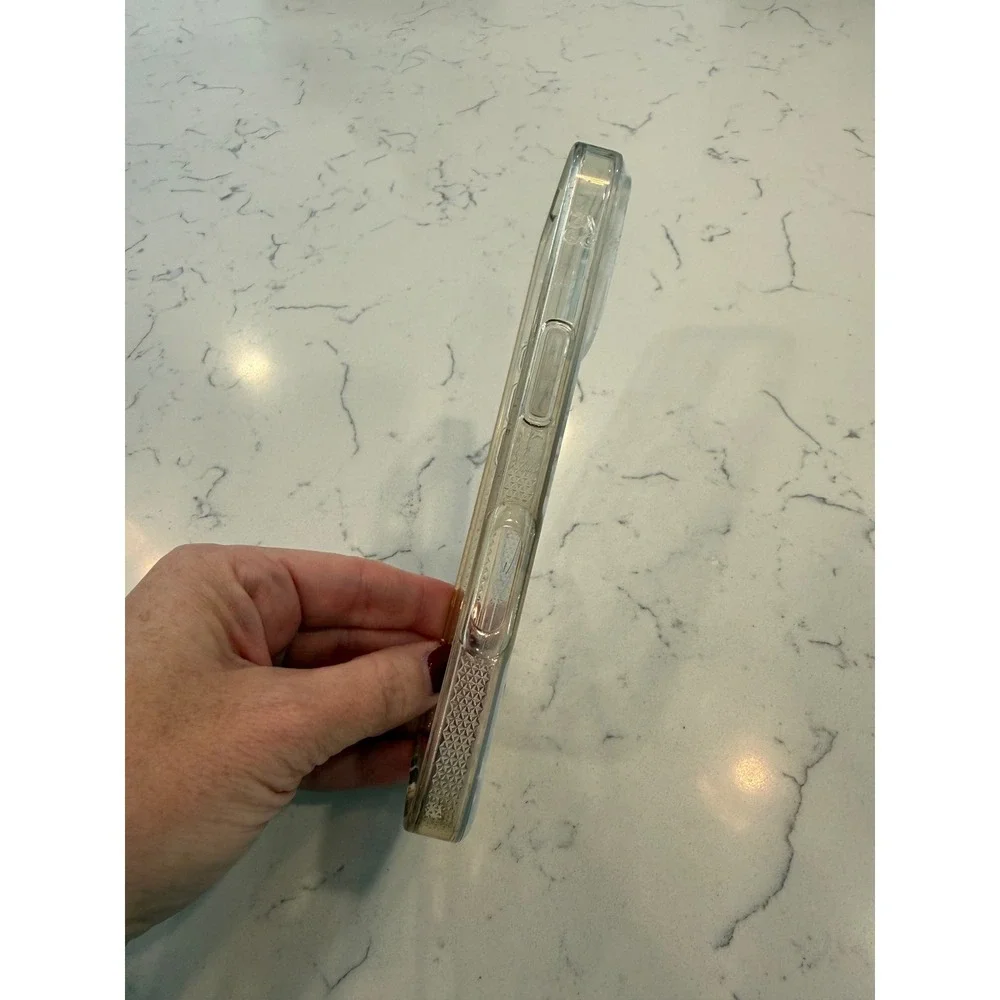 ZAGG Gear4 iPhone 15 Pro Max Case Clear White Floral MagSafe Compatible